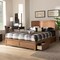 Baxton Studio Aras Modern Ash Walnut Brown Finished Wood Full Size 3-Drawer Storage Bed 175-9419-9620-Zoro - alternate 5